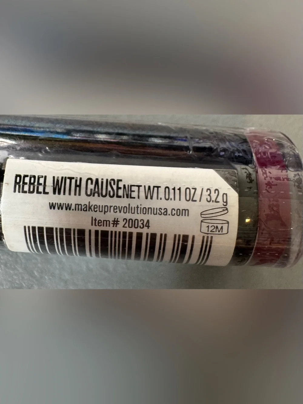 Makeup Revolution Lipstick in rebel with cause with - Deep Fuchsia